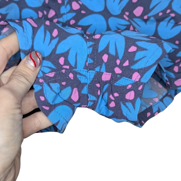 Patagonia Barely Baggies Blue Pink Floral Athletic Women's Shorts Small Outdoor - Picture 11 of 12